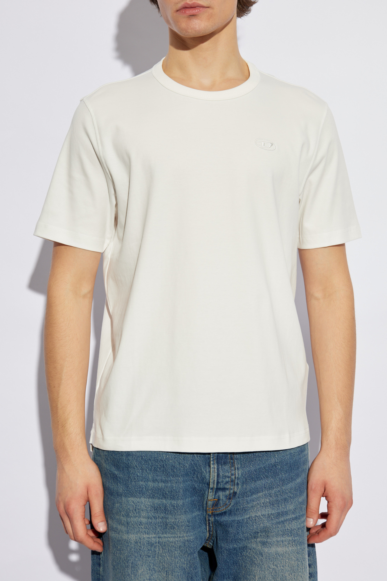 Diesel 2000s Y2K Vintage Zip Multipocket White Short Sleeve
